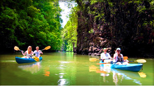 Kayaking at Ao Thalane