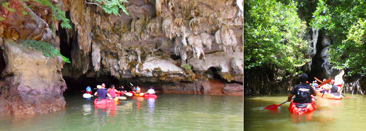 ทัวร์เต็มวัน พายเรือคายัค บ่อท่อ อ่าวลึก